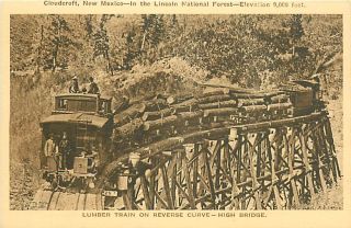 NM Cloudcroft Lincoln National Forest Lumber Train High Bridge