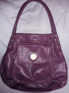 Liz Claiborne Access Purple Hobo Double Strap Multi Pocket Handbag