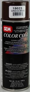  brown flexible vinyl plastic aerosol spray paint can sem color