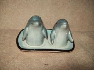 COLLECTIBLE DOLPHIN SALT AND PEPPER SHAKERS