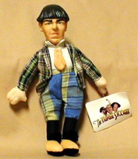 The Three Stooges 8 Moe Plaid Collectible Plush Doll