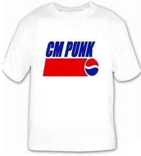 Cm Punk Pepsi Logo T Shirt All Youth Adult Sizes Nice