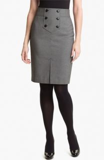 Halogen® Button Trim Pencil Skirt