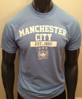 Manchester City College Style Logo T Shirt Tee