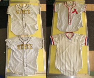 Lot 4 Vintage Wilson College Baseball Jerseys