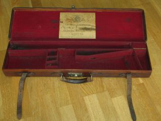  Victorian Vintage English Leather Gun Case Cogswell & Harrison London