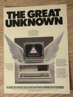 1984 Leading Edge Advertisement Computer PC Ad Unknown