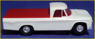 Rare VINTAGE 1965 ELDON DODGE D 100 TRUCK SLOT CAR w/ DRIVER 1/32