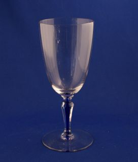  Glass Co Cobalt Blue Filament Wine Glasses Set 4 C 1930
