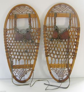 US Military Snowshoes 1945 FAHLIN w Bindings VERY NICE CONDITION