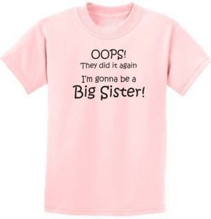Oops Big Sister Childrens T Shirt All Sizes 2T 20Y