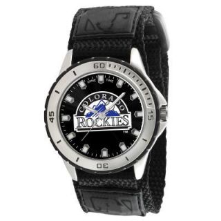 Colorado Rockies MLB Baseball Wrist Watch Wristwatch Velcro Strap