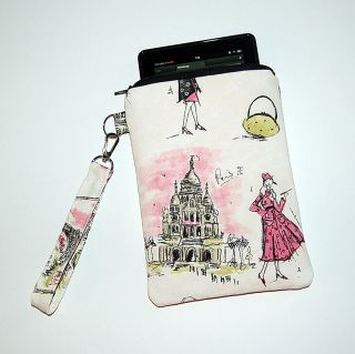 TRES CHIC Nook Color / Kindle Case Cover with Wristlet Strap FREE USA