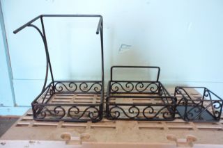  of 3 Steel Framed Coffee Hot Tea Hot Chocolate Condiment Stand