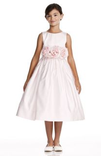 Us Angels Flower Sash Sleeveless Dress (Toddler, Little Girls & Big Girls)