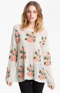 Wildfox Rose Slouchy Sweater