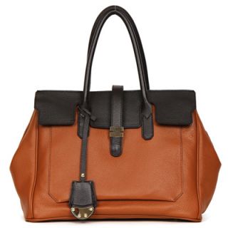 Made in Korea Womens Genuine Leather Tabatha Satchel Handbag Tote