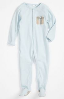 Burberry Check Print Footie (Infant)