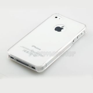 Clear Crystal Hard Plastic Case for Apple iPhone 4S 4G