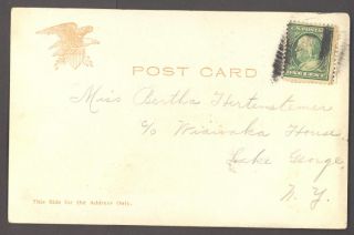 1900 Postcard New York Central Railroad Depot Cohoes NY