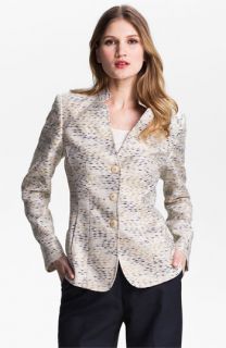 Santorelli Abstract Tweed Jacket