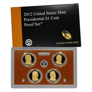 2012 us mint presidential $ 1 coin proof set