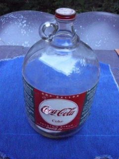 Vintage One Gallon Coca Cola Syrup Glass Jug