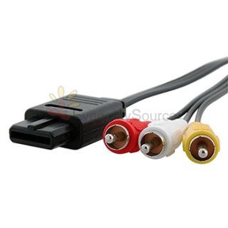 New AV Video Audio Composite Cable for Nintendo 64 N64 GameCube GCN TV