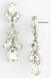 kate spade new york crystal petals drop earrings