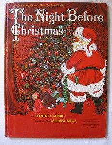 Vintage The Night Before Christmas Clement Moore Whitman Giant Tell A