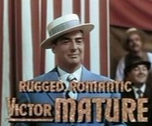 Victor Mature in the trailer for Million Dollar Mermaid ( 1952 )