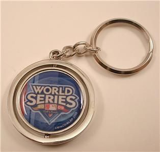 Yankees World Series Spinning Keychain Key Ring Chain