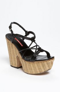 Prada Wicker Sandal