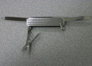 Vintage Coles NY Executive Style Pocket Knife Multi Tool Keychain