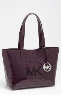 MICHAEL Michael Kors Small Perforated Patent Leather Tote