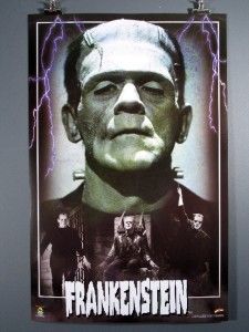 Frankenstein Horror Film Movie Poster Boris Karloff