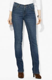 Lauren Ralph Lauren Slimming Straight Leg Jeans (Petite) (Online Exclusive)