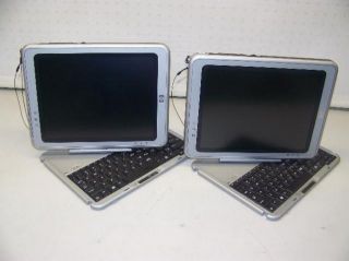 Lot of 2 HP Compaq TC1100 Laptop Tablet 1GHz 1GB 60GB