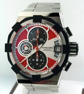 Concord C1 Chronograph New Stainless $12 900 00 Watch