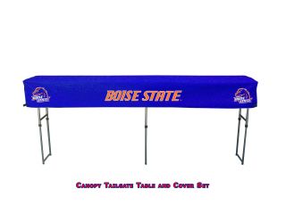 Boise State Broncos 104 Tailgate Canopy Buffet Bar Folding Table with