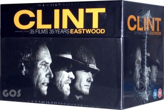 Clint Eastwood 35 Years Film DVD Collection Box Set with Free
