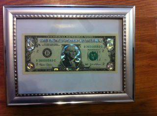  SILVER DOLLAR BILL GIFT CURRENCY MONEY COLORIZED LEGAL FEDERAL NOTE