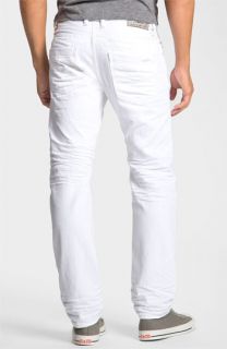 DIESEL® Braddom Slim Tapered Leg Jeans (White Wash)