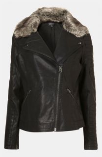 Topshop Maternity Maddox Faux Leather Jacket