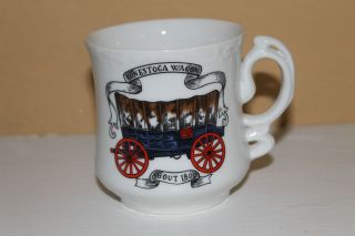 Wonderful Conestoga Wagon Porcelain Mustache Cup/Shaving Mug