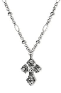 Lois Hill Granulated Cross Necklace