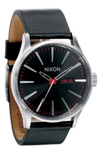 Nixon The Sentry Leather Watch