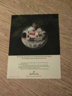 1986 Hallmark Advertisement Christmas Ornament Ad Tree