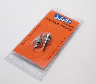 New Genuine Schaller Straplocks Chrome Strap Locks