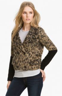 Smythe Leopard Print Sweater Jacket